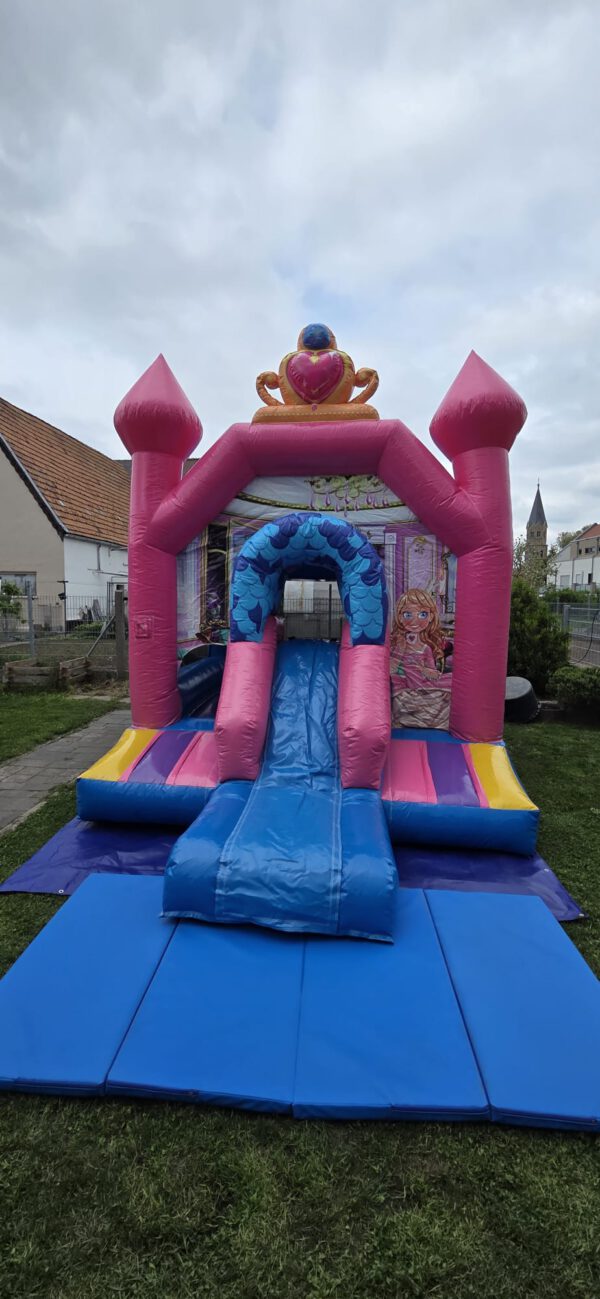 Hüpfburg Prinzessin mit Rutsche zu vermieten