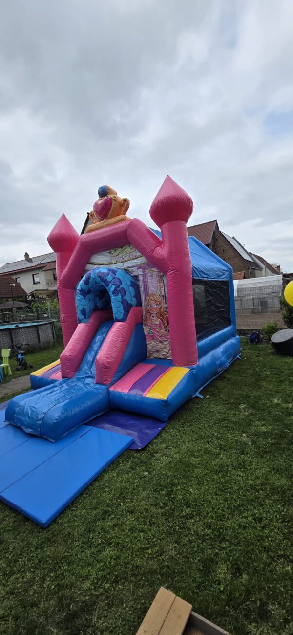 Hüpfburg Prinzessin mit Rutsche zu vermieten – Bild 2
